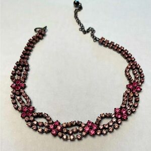 Vintage 1928 Pink Crystal Choker